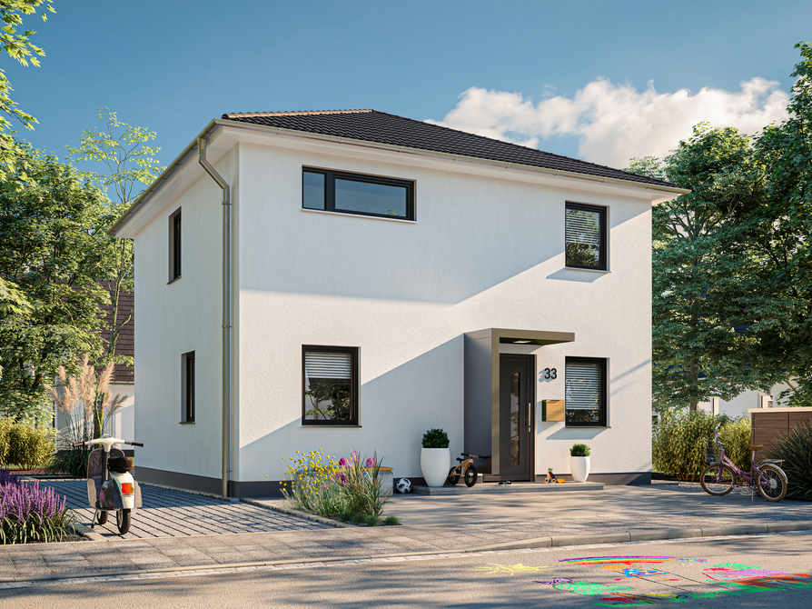 Stadtvilla_Aussenbereich_Eingang_Vordach_Spielzeug_Sonderausstattung