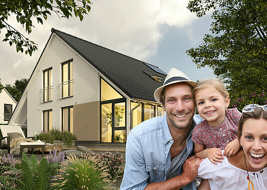 Collage-Energiesparhaus